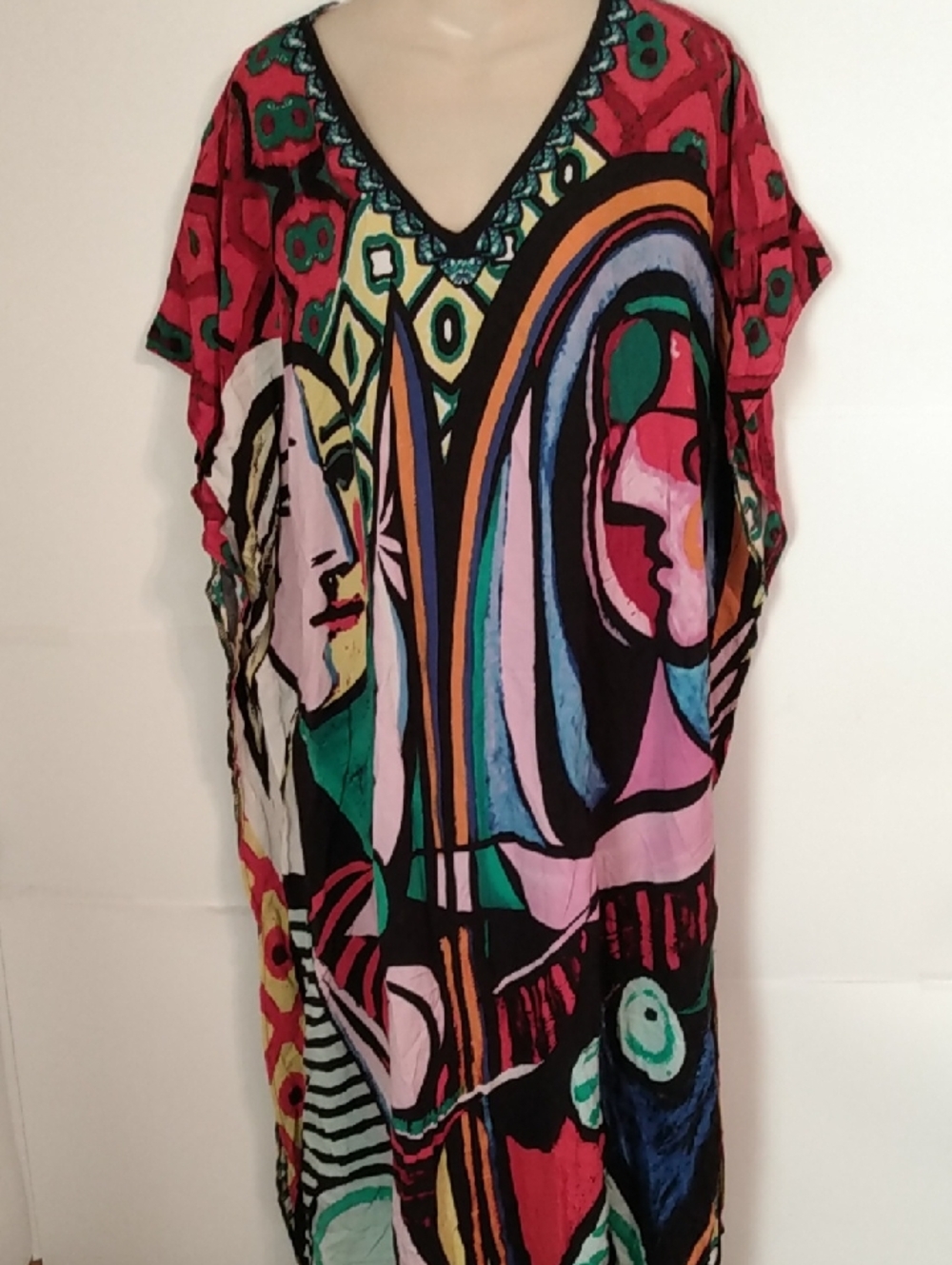 Abstract Modern Picasso Moomoo Bright Colors Maximalist Dopamine One Size